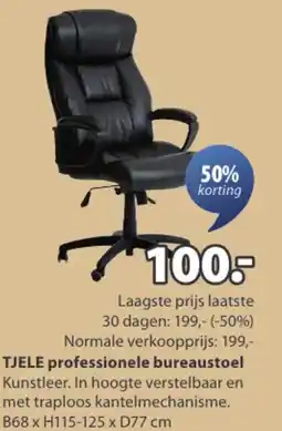 Jysk TJELE professionele bureaustoel aanbieding