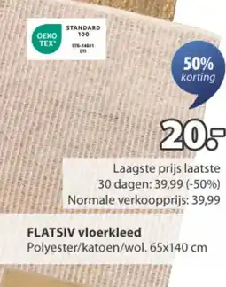 Jysk FLATSIV vloerkleed aanbieding