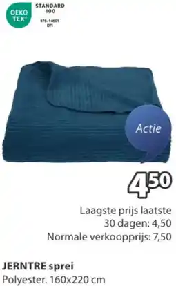 Jysk JERNTRE sprei aanbieding