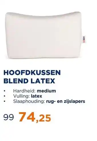 TotaalBED Hoofdkussen Blend latex | 12cm | aanbieding