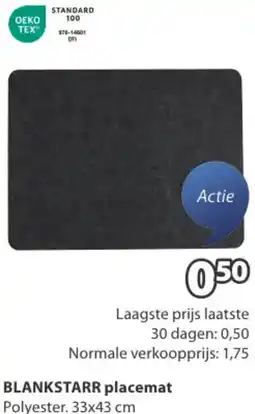 Jysk BLANKSTARR placemat aanbieding