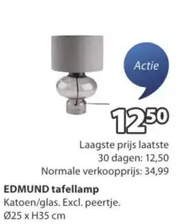 Jysk EDMUND tafellamp aanbieding
