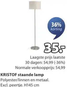 Jysk KRISTOF staande lamp aanbieding