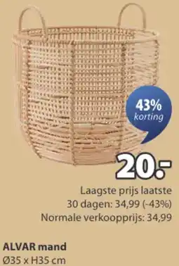 Jysk ALVAR mand aanbieding