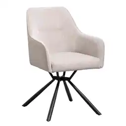 Leen Bakker Eetkamerstoel Saar - beige aanbieding