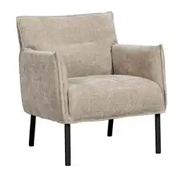 Leen Bakker Fauteuil Teun - stof - taupe aanbieding