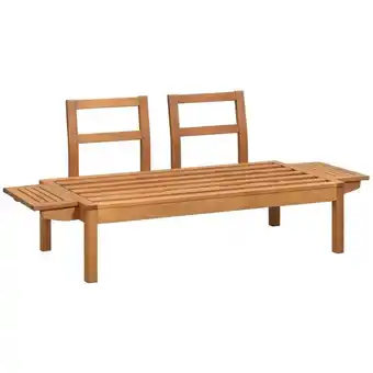 Leen Bakker Tuinbank Orleàns - naturel - 66x157x66 cm aanbieding