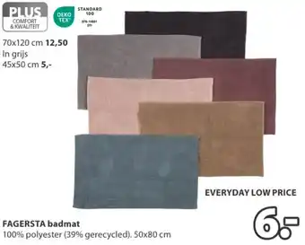 Jysk FAGERSTA badmat aanbieding