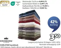 Jysk KARLSTAD handdoek aanbieding