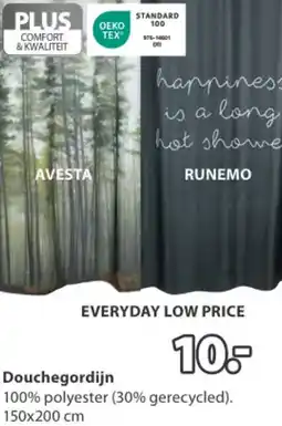 Jysk Douchegordijn aanbieding