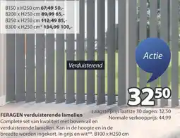 Jysk FERAGEN verduisterende lamellen aanbieding