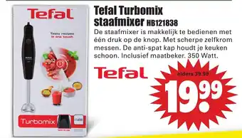 Dirk Tefal turbomix stafmixer HB121838 aanbieding