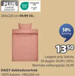 Jysk DAISY dekbedovertrek aanbieding