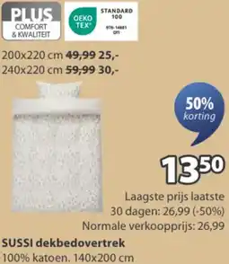 Jysk SUSSI dekbedovertrek aanbieding