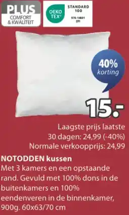 Jysk NOTODDEN kussen aanbieding