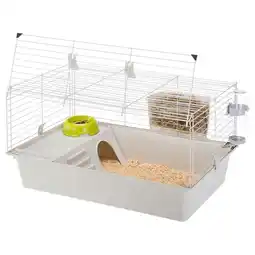 Pets Place Ferplast Caviakooi Cavie 80 - Dierenverblijf - 79x49x38.5 cm Grijs aanbieding