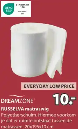 Jysk DREAMZONE RUSSELVA matraswig aanbieding