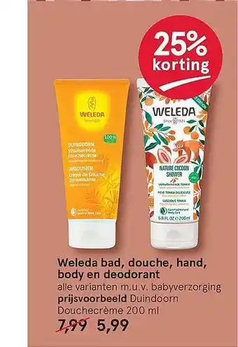 Etos Weleda Bad, Douche, Hand, Body En Deodorant 200 ml aanbieding