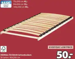 Jysk HEMSIL FIX BA40 lattenbodem aanbieding