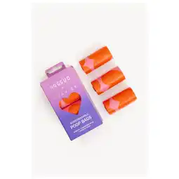 Pets Place Dogguo Heart Poepzakjes - Hondenriem - 11.3x5.2x6.3 cm Pink Oranje aanbieding