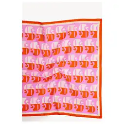 Pets Place Dogguo Dl-Bandana - Hondenkleding - 55x55 cm Oranje Pink Beige Voor Honden aanbieding