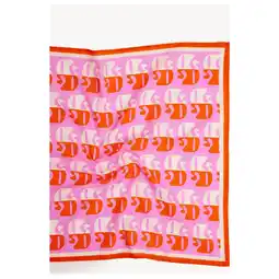 Pets Place Dogguo Dl-Bandana - Hondenkleding - 55x55 cm Oranje Pink Beige Voor Honden aanbieding