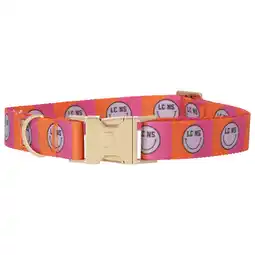 Pets Place Dogguo Nylon Smiley Collar - Hondenhalsband - Magenta Oranje Lila 42-68 Cm aanbieding