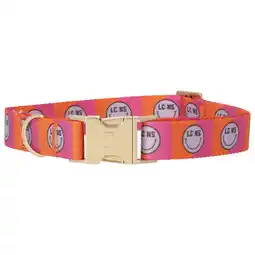 Pets Place Dogguo Nylon Smiley Collar - Hondenhalsband - Magenta Oranje Lila 42-68 Cm aanbieding