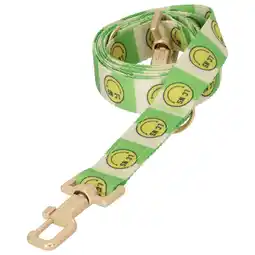 Pets Place Dogguo Nylon Smiley Leash - Hondenriem - 200x2.5 cm Groen Beige Lime aanbieding