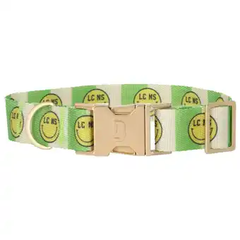 Pets Place Dogguo Nylon Smiley Collar - Hondenhalsband - Groen Beige Lime 36-52 Cm aanbieding
