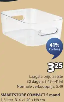 Jysk SMARTSTORE COMPACT S mand aanbieding