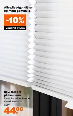 Kwantum Dubbel plissé Jana aanbieding
