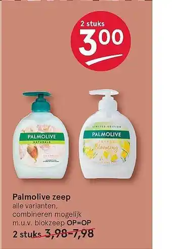 Etos Palmolive Zeep aanbieding