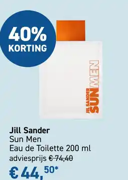 Mooi parfumerie Jill Sander Sun Men aanbieding
