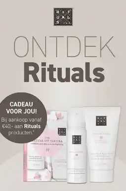 Mooi parfumerie ONTDEK Rituals aanbieding