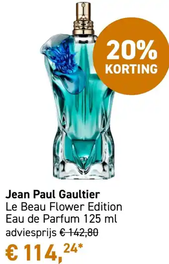 Mooi parfumerie Jean Paul Gaultier Le Beau Flower Edition aanbieding