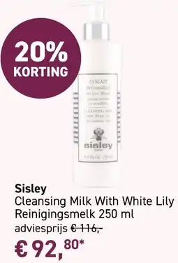 Mooi parfumerie Sisley Cleansing Milk With White Lily aanbieding