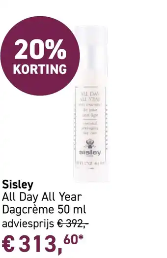 Mooi parfumerie Sisley All Day All Year aanbieding