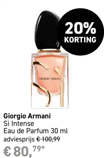 Mooi parfumerie Giorgio Armani Si Intense aanbieding