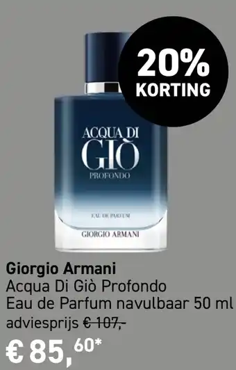 Mooi parfumerie Giorgio Armani Acqua Di Giò Profondo aanbieding