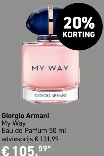 Mooi parfumerie Giorgio Armani My Way aanbieding