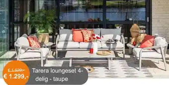 Tuinmeubelland Tarera loungeset aanbieding