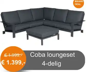 Tuinmeubelland Coba loungeset aanbieding