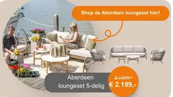 Tuinmeubelland Aberdeen loungeset aanbieding