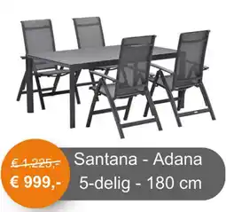 Tuinmeubelland Santana Adana aanbieding