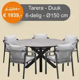 Tuinmeubelland Tarera Duuk aanbieding