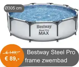 Tuinmeubelland Bestway Steel Pro frame zwembad aanbieding