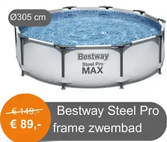 Tuinmeubelland Bestway Steel Pro frame zwembad aanbieding