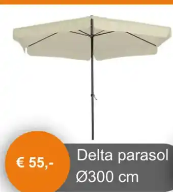 Tuinmeubelland Delta parasol aanbieding
