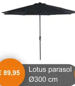 Tuinmeubelland Lotus parasol aanbieding